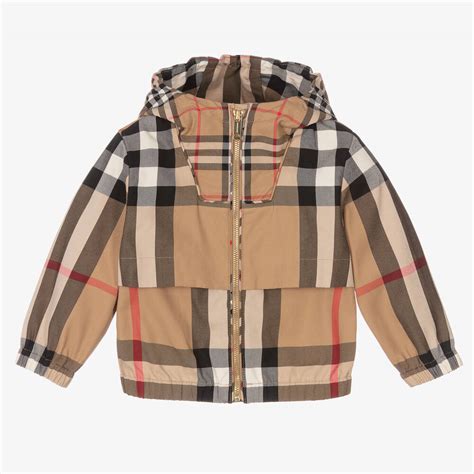 burberry check jacket boy